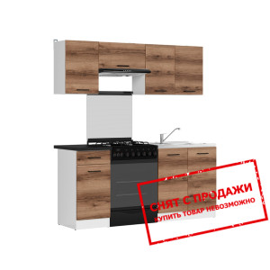 Кухня Junona Line 180 Дуб делано темный/Белый BRW...